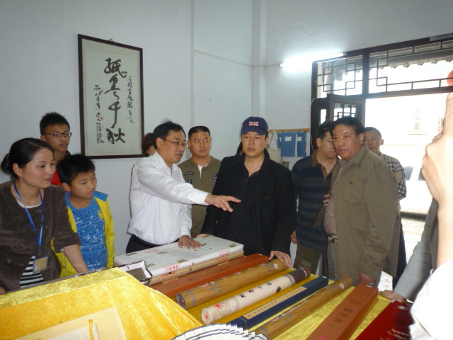著名演员张铁林参观优发国际文化园